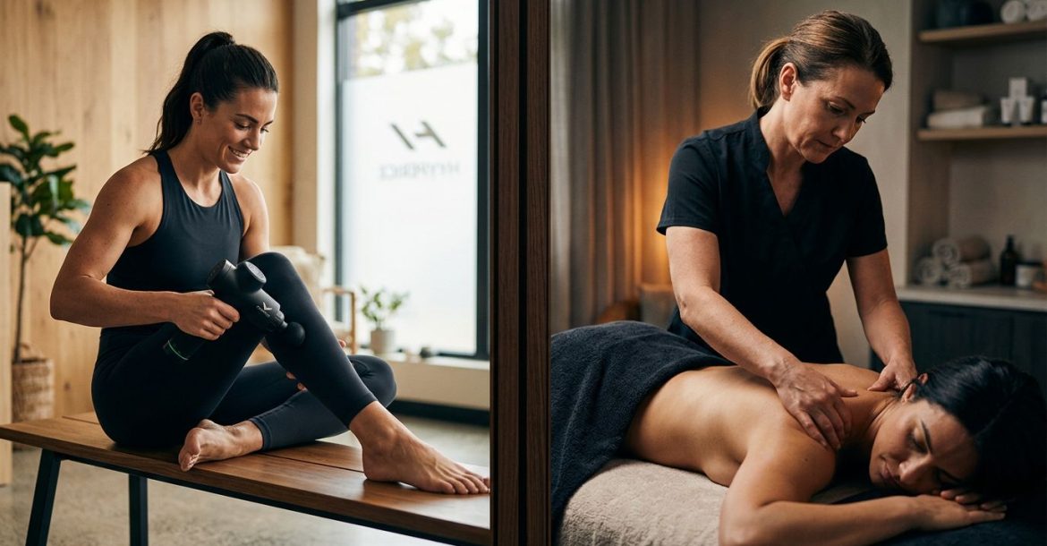 Massage Gun Benefits, Safe Use, and Massage Alternatives